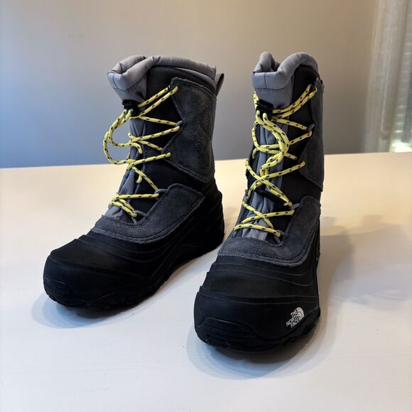 The North Face Alpenglow V Waterproof Gray‎ Black Winter Snow Boots US Size 5 - Picture 3 of 10